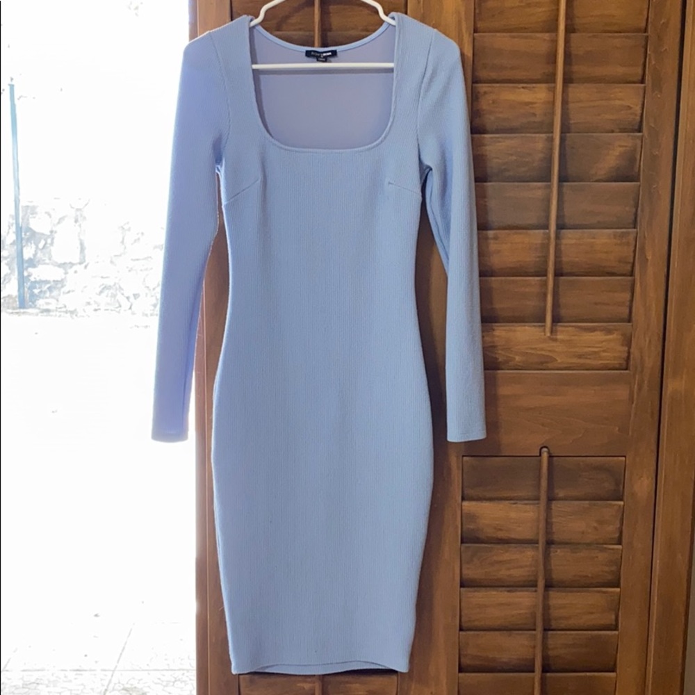 Baby blue midi dress